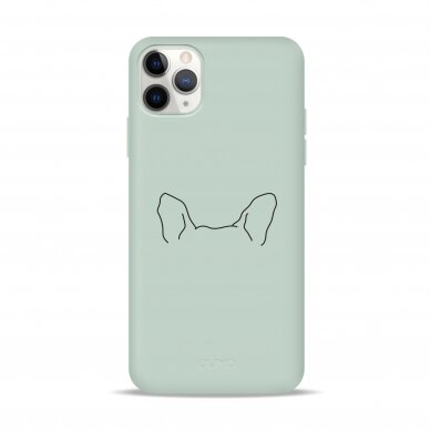 iPhone 11 Pro dėklas Pump Silicone Minimalistic "Dog Ears"