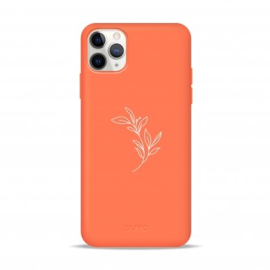 iPhone 11 Pro dėklas Pump Silicone Minimalistic "Flower Branch"