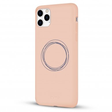 iPhone 11 Pro Max dėklas Pump Silicone Minimalistic "Circles on Light" 3