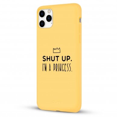 iPhone 11 Pro Max dėklas Pump Silicone Minimalistic "I'm a Princess" 3