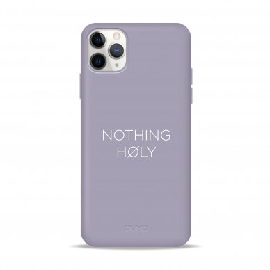 iPhone 11 Pro Max dėklas Pump Silicone Minimalistic "Nothing Holy"