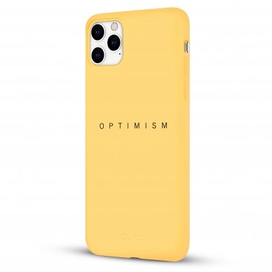 iPhone 11 Pro Max dėklas Pump Silicone Minimalistic "Optimism" 3