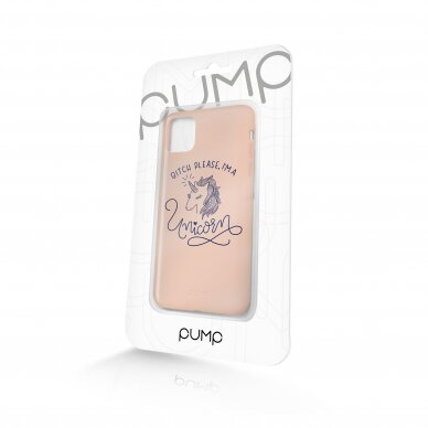 iPhone 11 Pro Max dėklas Pump Silicone Minimalistic "Unicorn Girl" 2