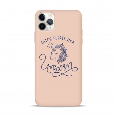 iPhone 11 Pro Max dėklas Pump Silicone Minimalistic "Unicorn Girl"