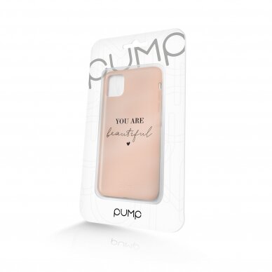 iPhone 11 Pro Max dėklas Pump Silicone Minimalistic "You Are Beautiful" 2
