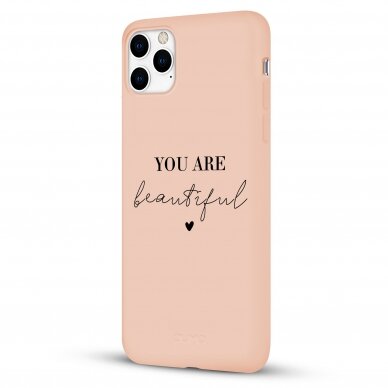 iPhone 11 Pro Max dėklas Pump Silicone Minimalistic "You Are Beautiful" 3