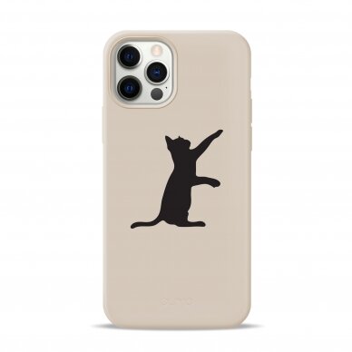 iPhone 12 / 12 Pro dėklas Pump Silicone Minimalistic "Gogol The Cat"