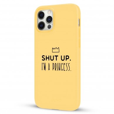 iPhone 12 / 12 Pro dėklas Pump Silicone Minimalistic "I'm A Princess" 3