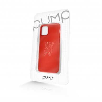 iPhone 12 / 12 Pro dėklas Pump Silicone Minimalistic "Pug With" 2