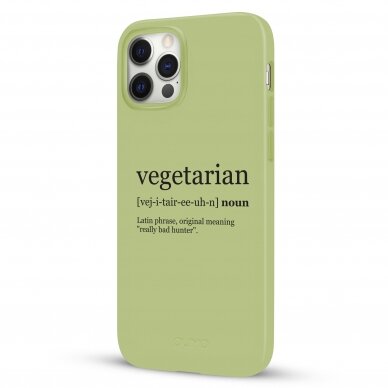 iPhone 12 / 12 Pro dėklas Pump Silicone Minimalistic "Vegetarian Wiki" 3