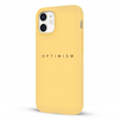 iPhone 12 Mini dėklas Pump Silicone Minimalistic "Optimism" 3