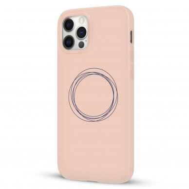 iPhone 12 Pro Max dėklas Pump Silicone Minimalistic "Circles On Light" 3