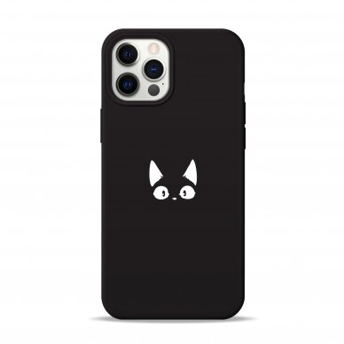 iPhone 12 Pro Max dėklas Pump Silicone Minimalistic "Funny Cat"