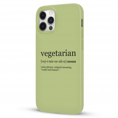 iPhone 12 Pro Max dėklas Pump Silicone Minimalistic "Vegetarian Wiki" 3