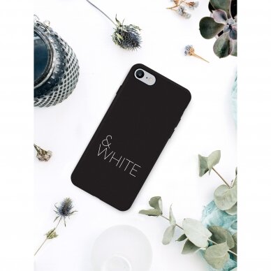 iPhone 6 / 6s dėklas Pump Silicone Minimalistic "Black&White" 1