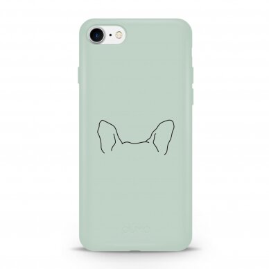 iPhone 7 / 8 / SE 2020 dėklas Pump Silicone Minimalistic "Dog Ears"