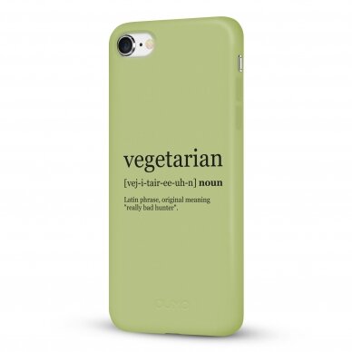 iPhone 7 / 8 / SE 2020 dėklas Pump Silicone Minimalistic "Vegetarian Wiki" 3