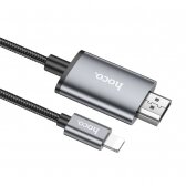 Kabelis Hoco UA27 Lightning to HDMI 2.0m pilkas
