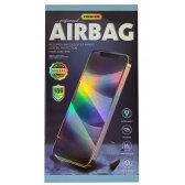 Apple iPhone 14 LCD apsauginis stikliukas 18D Airbag Shockproof juodas
