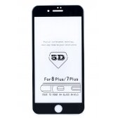 Samsung G973 S10 LCD apsauginis stikliukas "5D Full Glue" lenktas juodas su išpjovimu