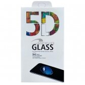 Samsung G986 S20 Plus LCD apsauginis stikliukas 5D Full Glue lenktas juodas su išpjovimu