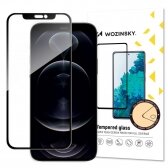 Apple iPhone 14 Pro LCD apsauginis stikliukas Wozinsky 5D pritaikytas dėklui juodas
