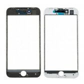 LCD stikliukas Apple iPhone 8/SE2 su rėmeliu ir OCA baltas V3