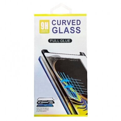 Samsung Note 20 LCD apsauginis stikliukas 9D Curved Full Glue juodas 1