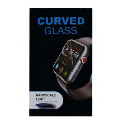 Apple Watch 40mm LCD apsauginis stikliukas Full Glue juodas