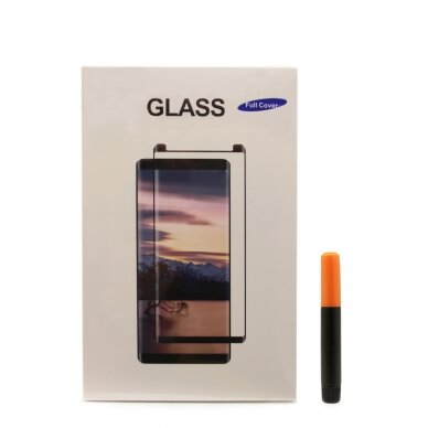 Samsung G998 S21 Ultra/S30 Ultra LCD apsauginis stikliukas M1 5D UV Glue lenktas skaidrus