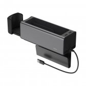 Metalinis porankio konsolės organaizeris Baseus Deluxe dual USB juodas CRCWH-A01