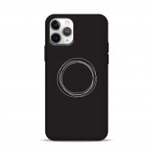 iPhone 11 Pro dėklas Pump Silicone Minimalistic "Circles on Dark"