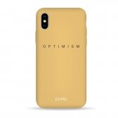 iPhone XR dėklas Pump Silicone Minimalistic "Optimism"