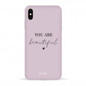 iPhone XS Max dėklas Pump Silicone Minimalistic "You Are Beautifull"