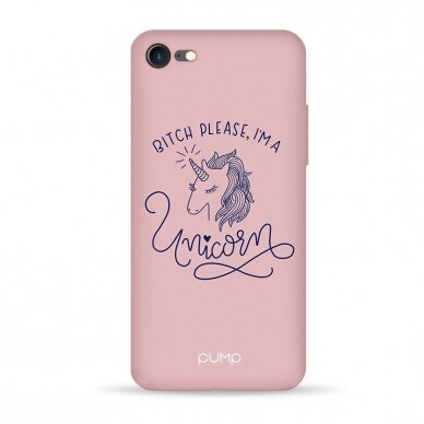 iPhone 7 / 8 / SE 2020 dėklas Pump Silicone Minimalistic "Unicorn Girl"