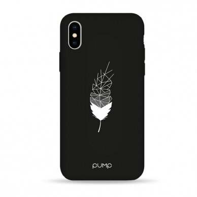 iPhone XR dėklas Pump Silicone Minimalistic "Feather"