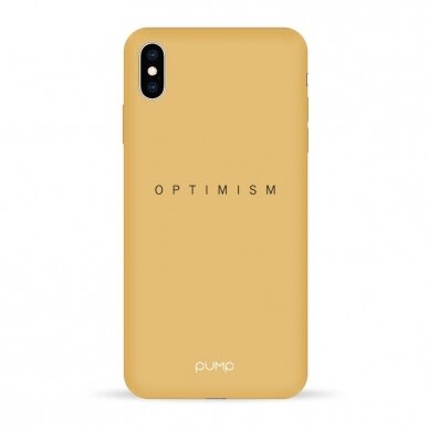 iPhone XS Max dėklas Pump Silicone Minimalistic "Optimism"