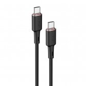 USB kabelis Acefast C2-03 60W USB-C to USB-C 1.2m juodas