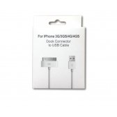 USB kabelis Apple 4G 30-Pin 1.0m HQ