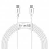 USB kabelis Baseus Superior Type-C 100W 2.0m baltas CATYS-C02
