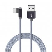 USB kabelis Borofone BX26 Type-C 1m metalinis pilkas