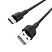 USB kabelis Devia Gracious Magnetic microUSB 1.0m juodas  5V 2.1A