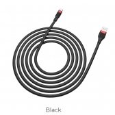 USB kabelis HOCO U72 microUSB 1.2m juodas