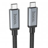 USB kabelis Hoco US06 USB3.2 100W Type-C 1.0m juodas