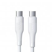 USB kabelis Joyroom S-1230M3 Type-C to Type-C 60W 1.2m baltas