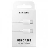 USB kabelis originalus Samsung EP-DA705 Type-C-Type-C 1.0m pakuotėje baltas