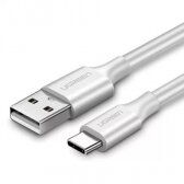 USB kabelis Ugreen US287 USB to USB-C 3A 1.5m baltas