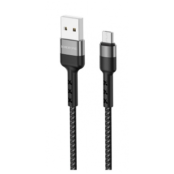 USB kabelis Borofone BX34 microUSB 1m juodas