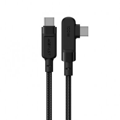 USB kabelis Acefast C5-03 100W USB-C to USB-C 2.0m juodas