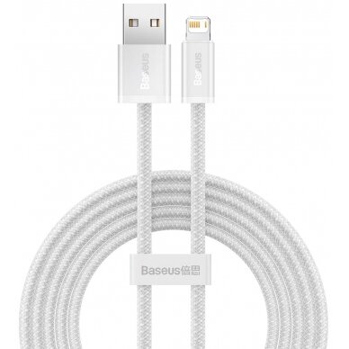 USB kabelis Baseus Dynamic USB-A to Lightning 2.4A 1.0m baltas CALD000402